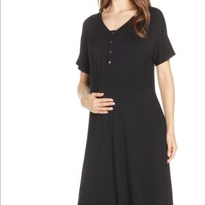 Nesting Olive - maternity/nursing sleep gown